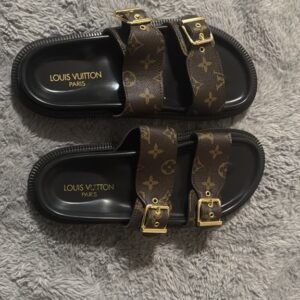 Double-Buckle Footbed Sandal