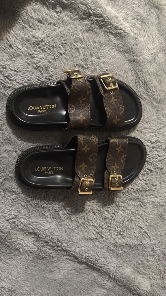 Double-Buckle Footbed Sandal